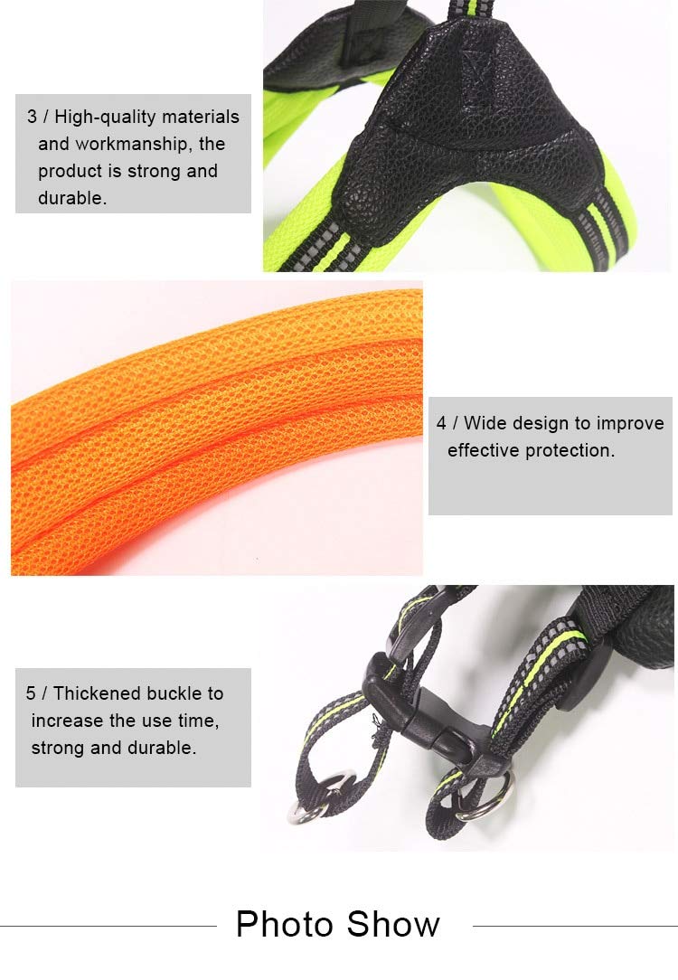 Atmungsaktiver Nylon-Netz-Hunde-Sicherheitsgurt, reflektierend, verstellbar, Hunde-Sicherheitsgurt und Leine, Hundezubehör, Größe XS, Grün