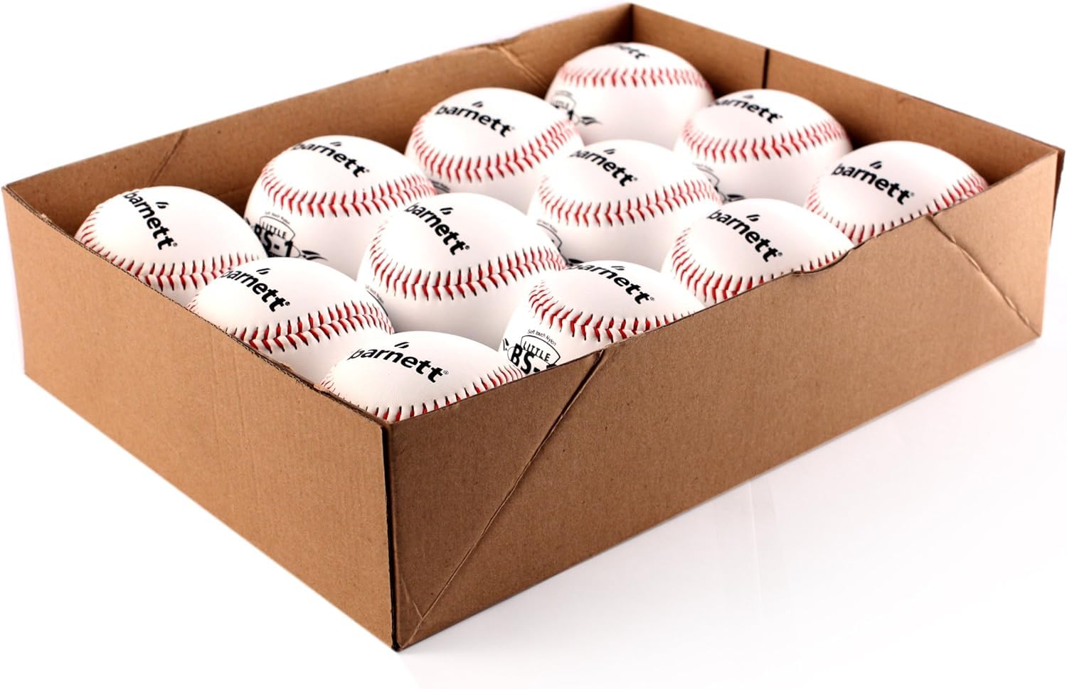 BS-1 piłka baseballowa do ćwiczeń, rozmiar 23 cm, biała, 1 sztuka