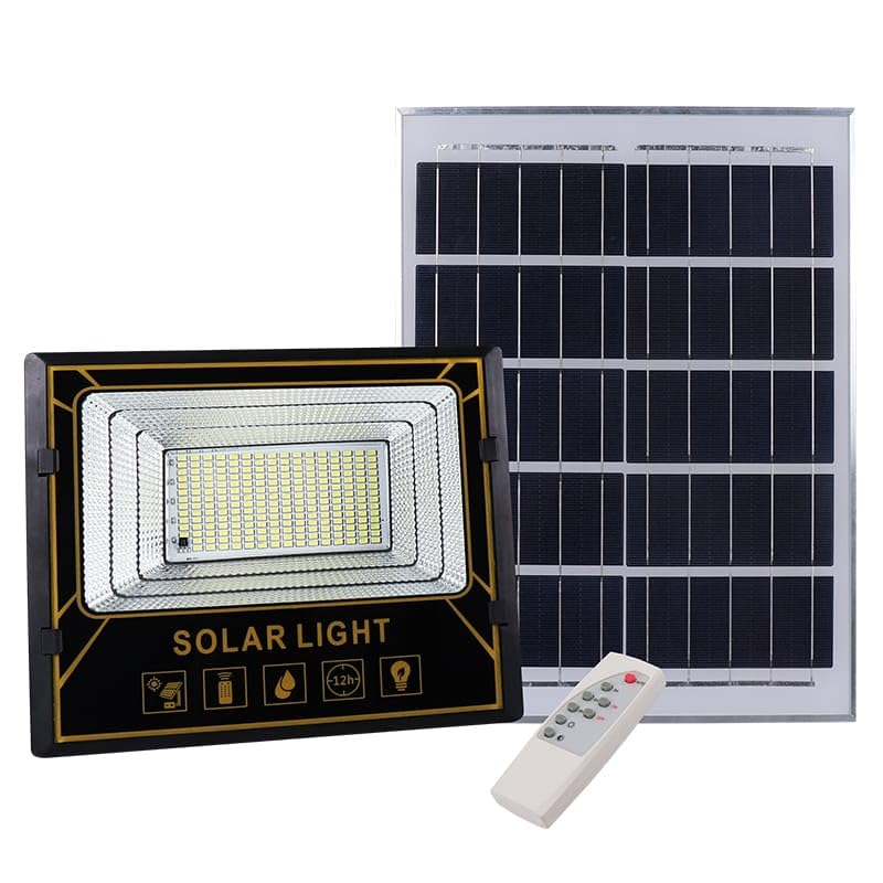 SOLAR VISTA 100W Solar Light Outdoor Waterproof, for Home Garden Wall Compound Entrance, Automatic Lamp with Remote Control (ABS, Cool White, Pack of 1)-image-1