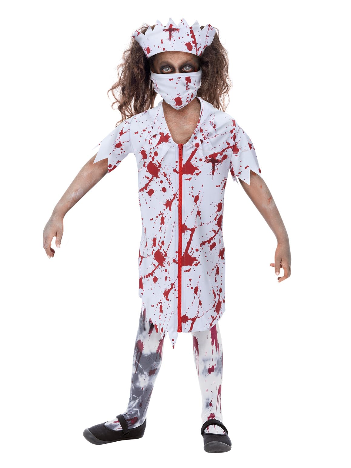 New Smiffy's Unisex Kids (Small (Age 4-6)) Zombie Nurse Girls Costume