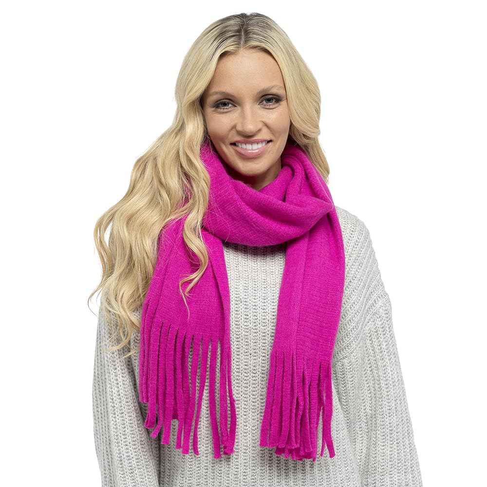 Undercover Ladies Plain Scarf GL1012 Hot Pink