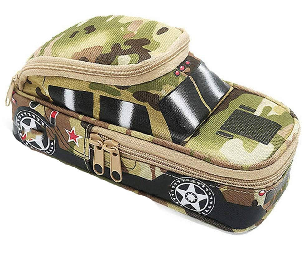 KOBBET Polyethylene Car Shape Pencil Pouch For Kids Dual Pocket Army Print Pencil Box Car Geometry Box For Kids For School 1Pcs Pencil Case Gift For Kids, Multicolour (B0CBKL6XJJ) Amazon Price History, Amazon Price Tracker