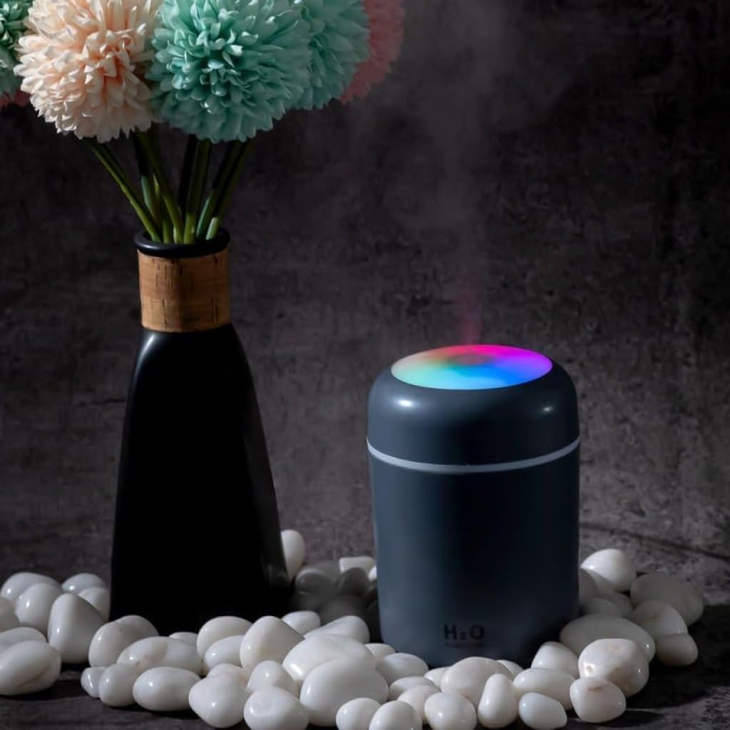 LED Light Portable Mini Humidifier, 3 Colors Available, USB Powered