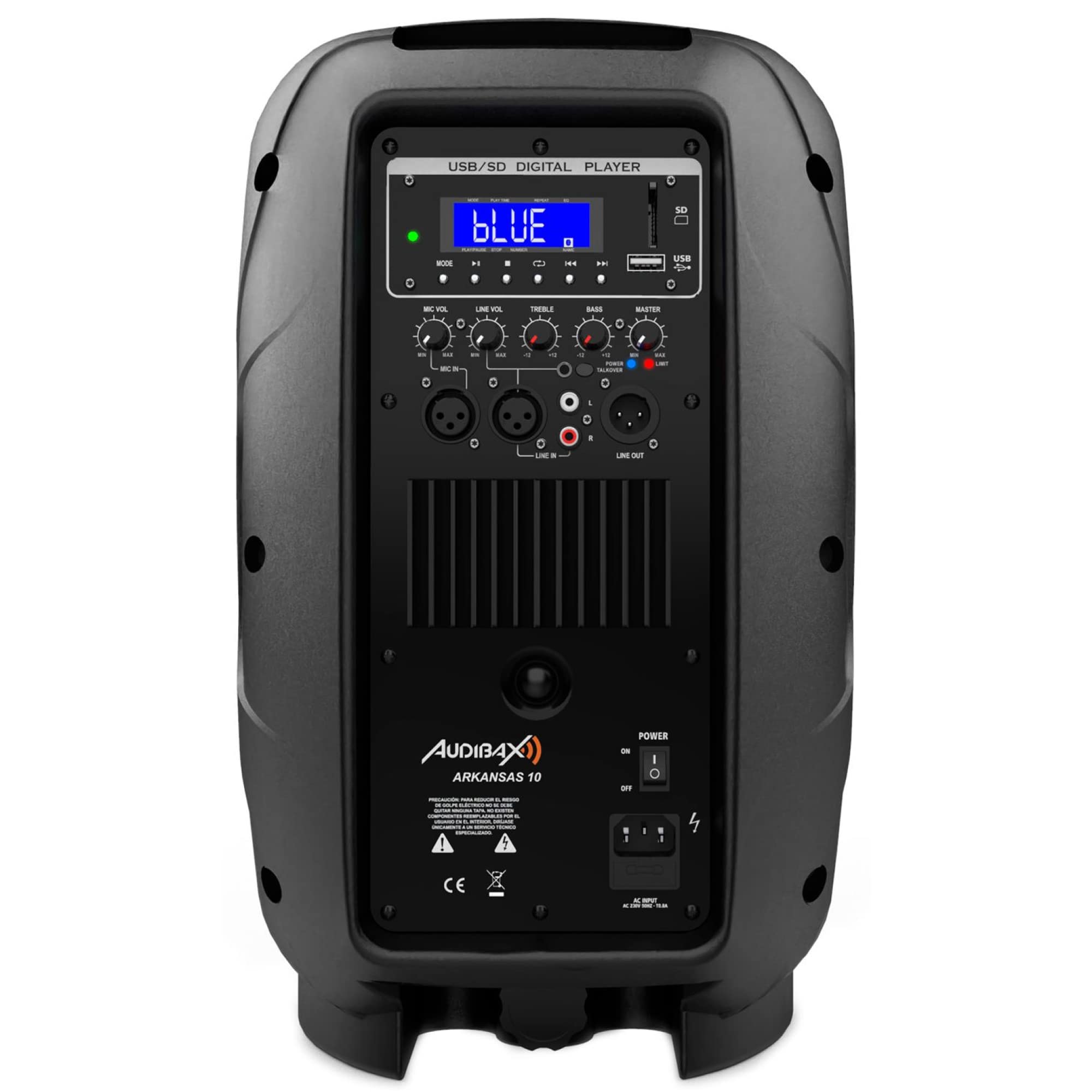 Audibax Arkansas 10 Altavoz Profesional Bluetooth 10 USB, 400 Watios