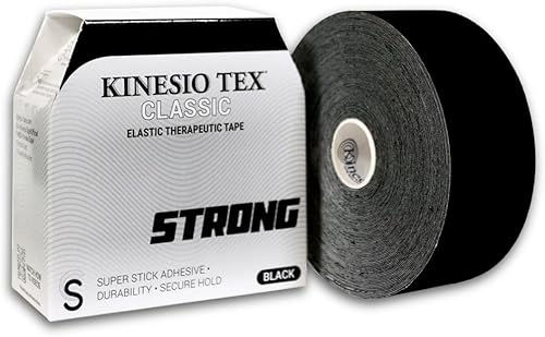 Miniatura 1 de Kinesio Cinta  Tex Classic Strong  Cinta atlética terapéutica elástica  Super Stick para un uso prolongado  Rollo de 2 pulgadas x 49.2 pies