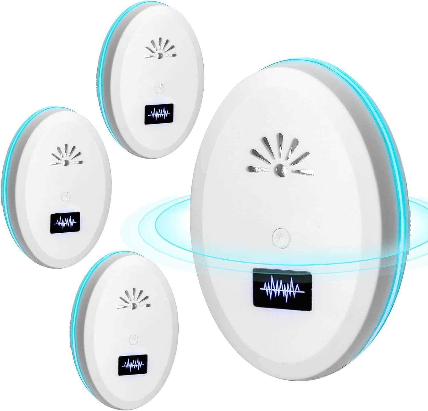Product image of Ultrasonic Pest Mouse Repeller,Rodent Mouse Rat Repellent,Spider Repellent Indoor,Insect Repellent Pest Ultrasonic Plug in,Mice Indoor Repellent,Roach Repellent,White,4 Pack