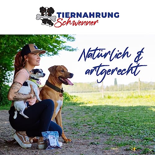Tiernahrung Schwenner Rinderpansen für Hunde getrocknet – Dog Snacks - gesunde Kaustangen für die Hunde 1000g 12cm 2