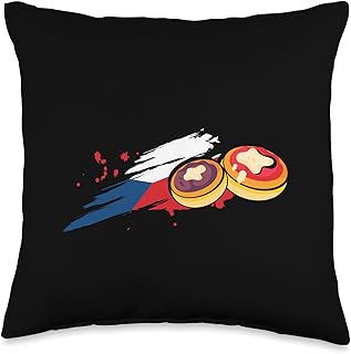 Czech Food Kolache Sausage Kolache Pastries Kolaches Throw Pillow