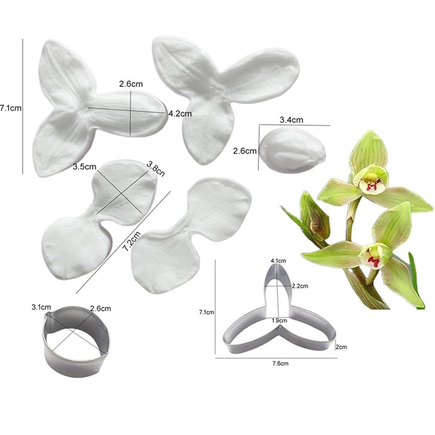 Amazon.co.jp: 花びら粘土カッター 7個セット フォンダン