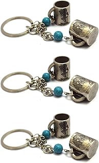 immatgar pharaonic Egyptian King Nefertiti and Tutankhamun mug shape with bead keychain ancient Egyptian souvenirs gifts from Egypt Collectible Pharaohs