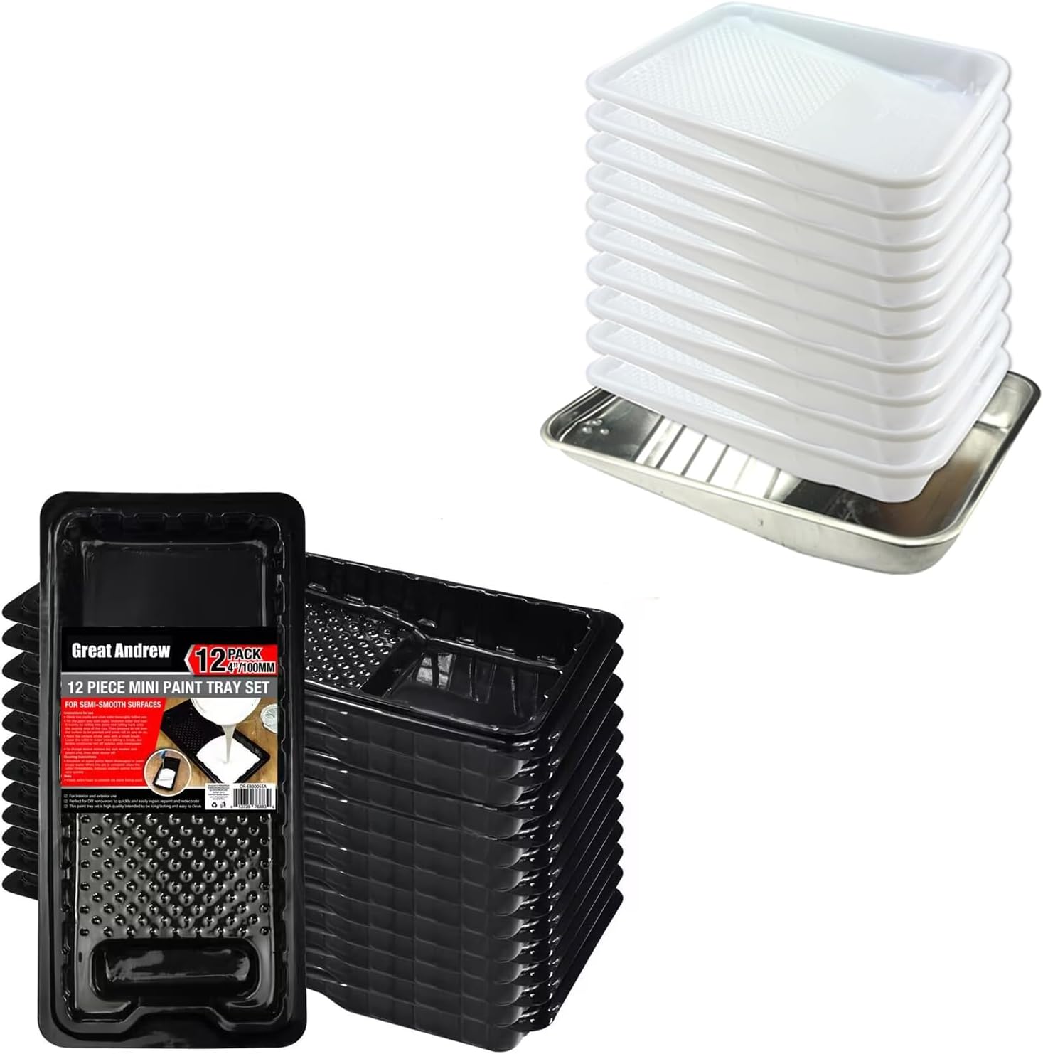 Paint Trays + 12 PCS 9" Paint Trays