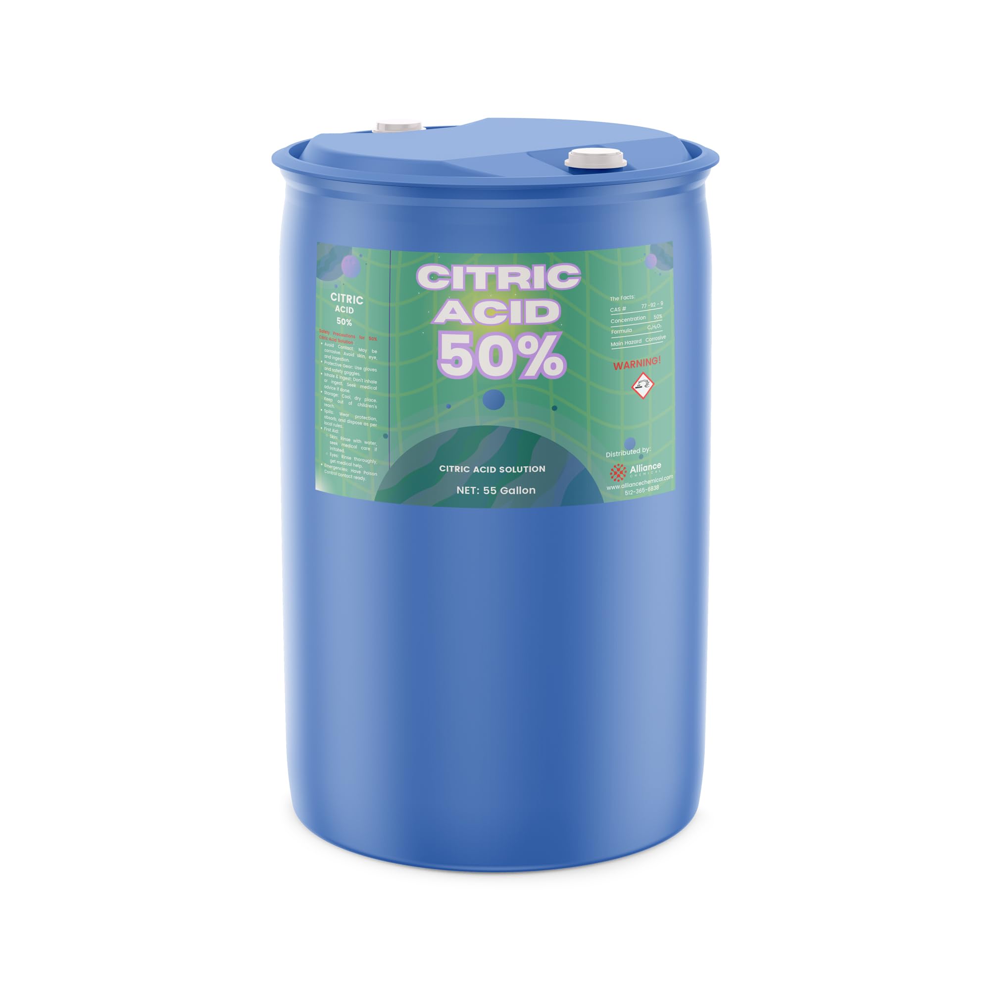 Alliance Chemical Citric Acid 50% Solution - 55 Gallon