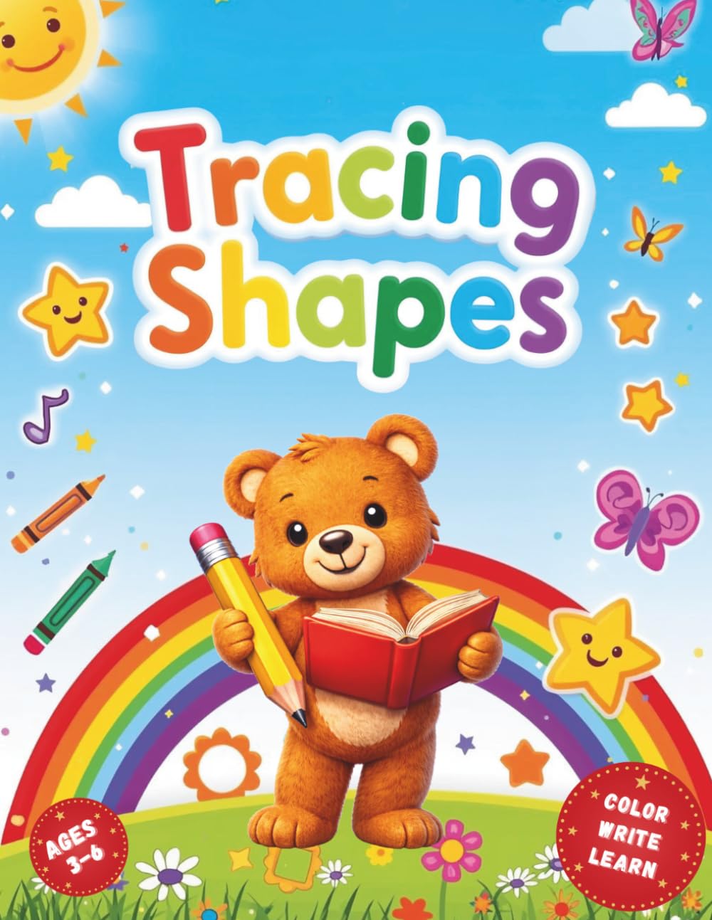 Tracing Shapes For Beginners: Pre-Writing Workbook For Kids Ages 2–4 | Fine Motor Skills & Pencil Control Tracing Lines And Shapes