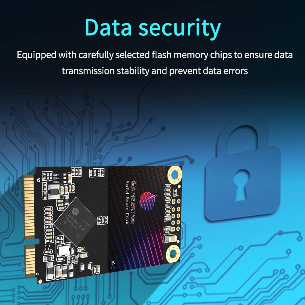 SSD Msata 1 TB GamerKing Wewnętrzny dysk półprzewodnikowy do laptopów stacjonarnych SATA III 6 Gb/s 512 gb 256 gb 128 gb 64 gb wysokowydajny dysk twardy (1 TB, MSATA)