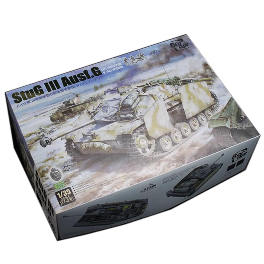 ???? StuG III Ausf.G Late Production W/FULLNINTERIOR German Tank Military Model Kit, Premiere Gift Contains 4 Tank Crews,1/35 Scale, BT-020