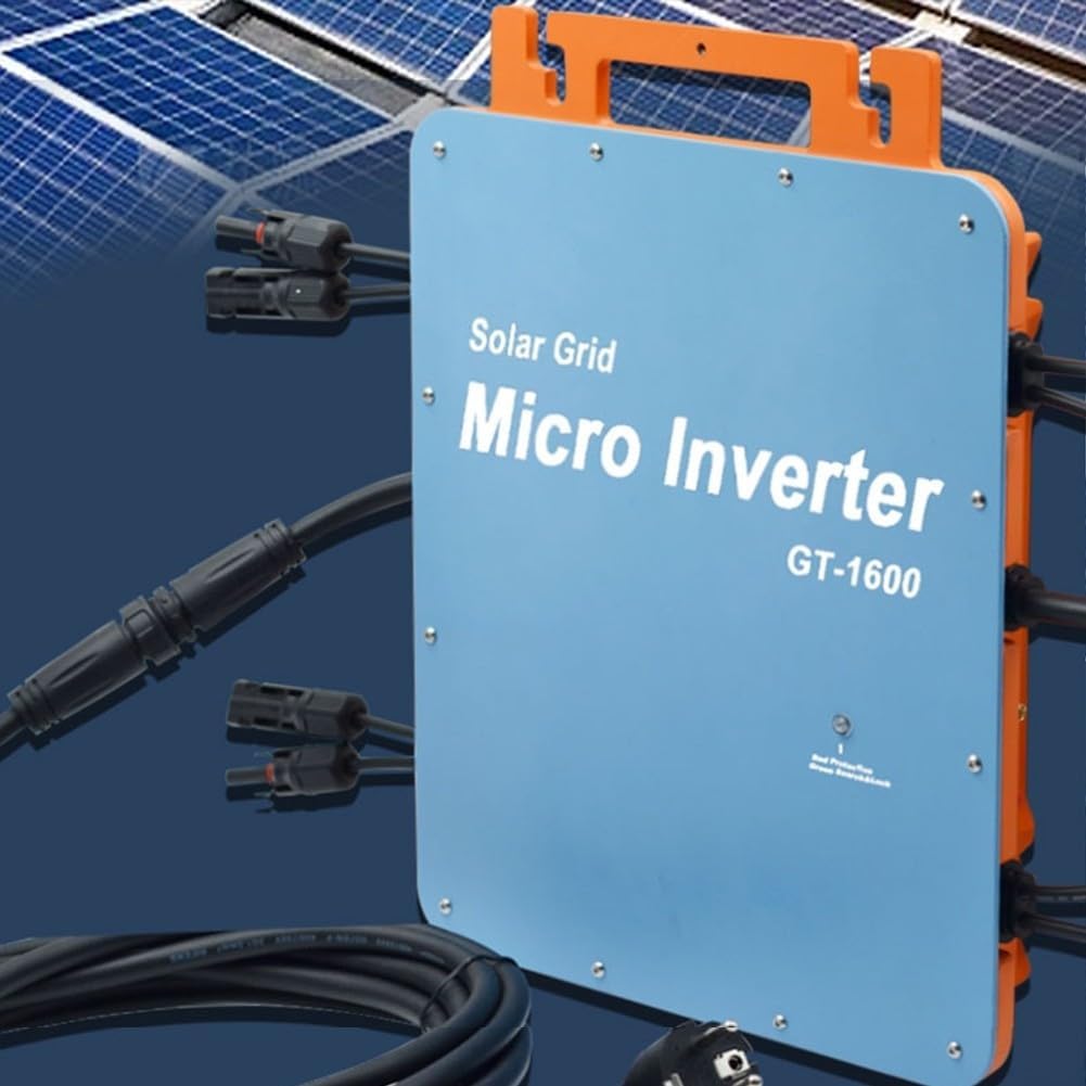 MPPT GT-800 W DC auf AC, intelligente WLAN-Steuerung, IP67, wasserdicht, Solarnetz, Mikro-Miniatur-Wechselrichter (1600 W)