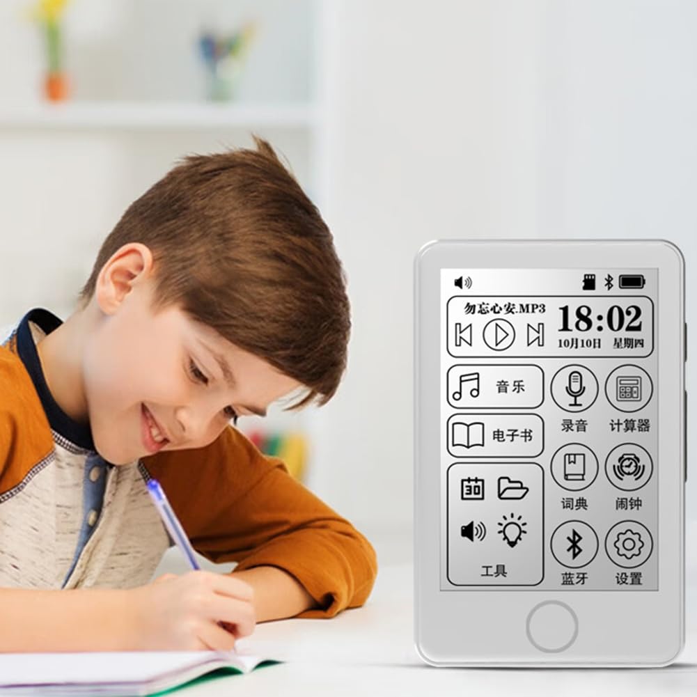 Odtwarzacz Mp3 elektroniczny czytnik e-booków Bluetooth odtwarzacz muzyczny mini dyktafon słownik dotykowy radio