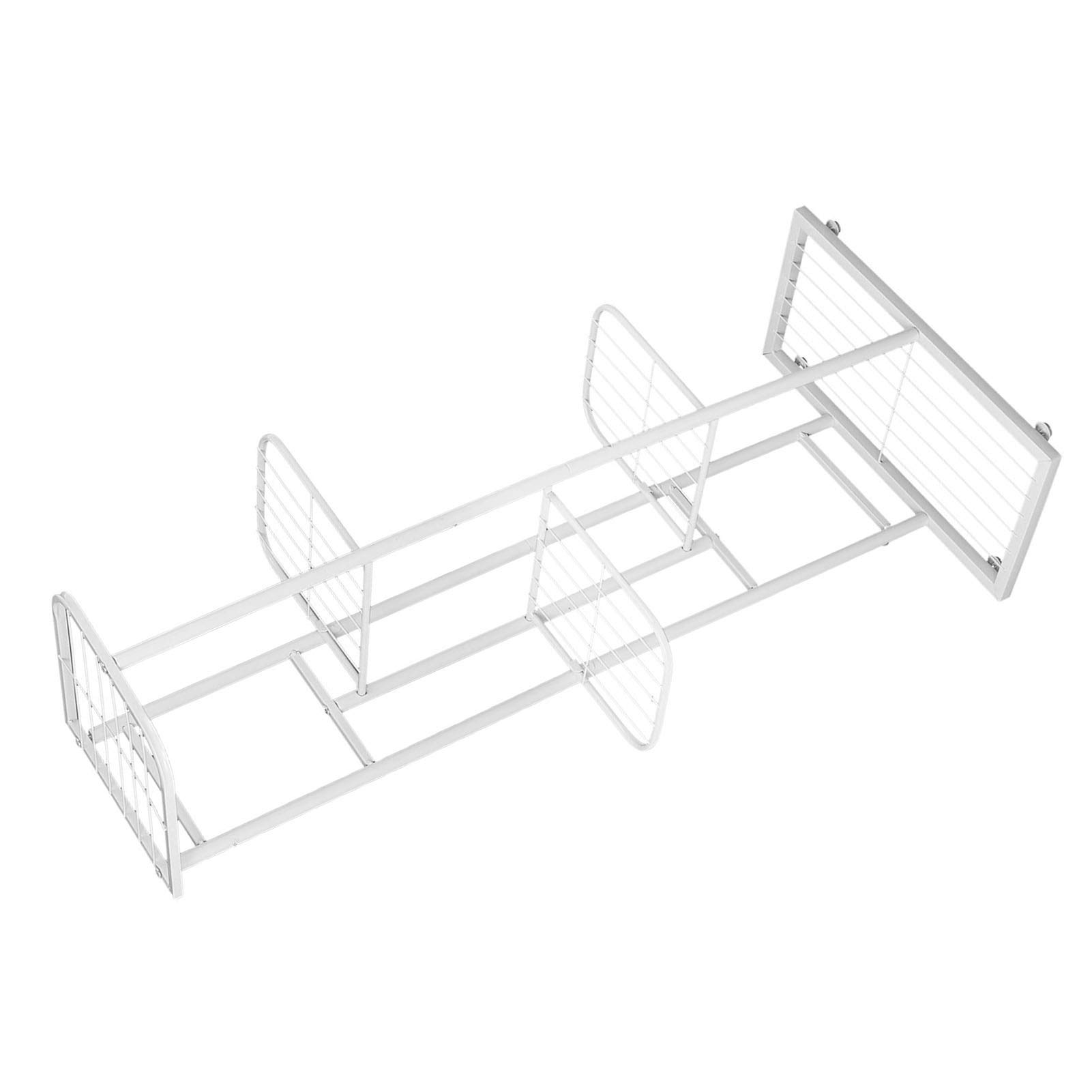 Porta piante in metallo portavasi in ferro battuto, porta piante da esterno con 5 ripiani, porta fioriera mensola porta fiori per balcone di casa giardino 22x43,5x96,5 cm(bianca)