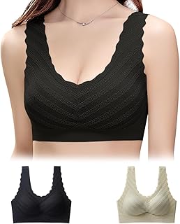 ノンワイヤーブラ シームレスブラ 【2枚セット・肌を自由に呼吸させ・バストサロン監修・解放感MAXブラ】 スポーツブラ ブラジャー無縫製