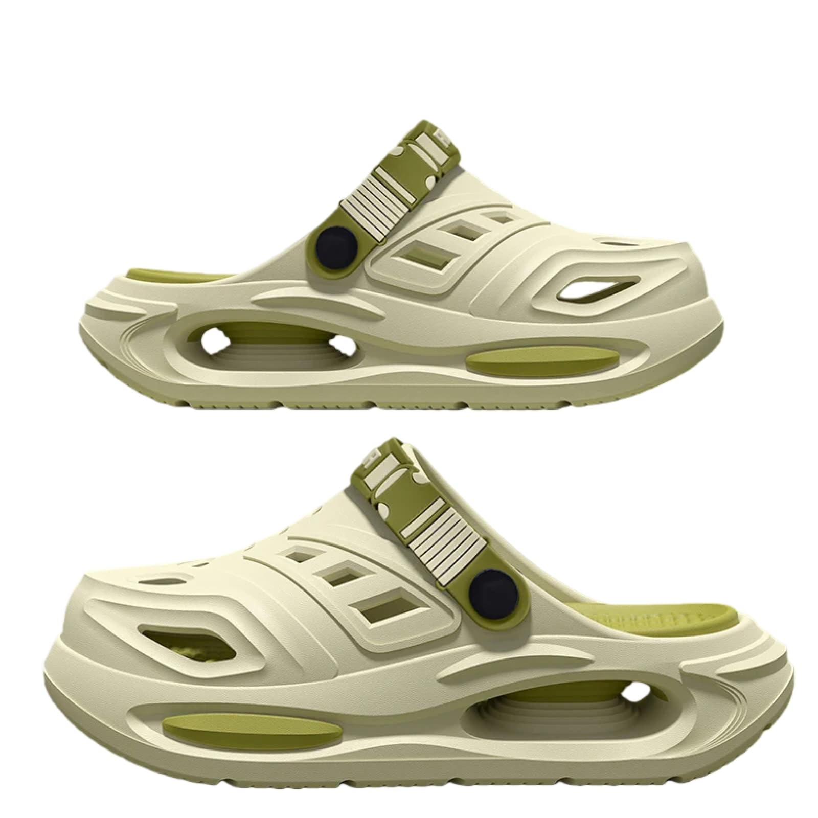 Chaussons chaussures de grotte d'été pour hommes et femmes sandales mode green
