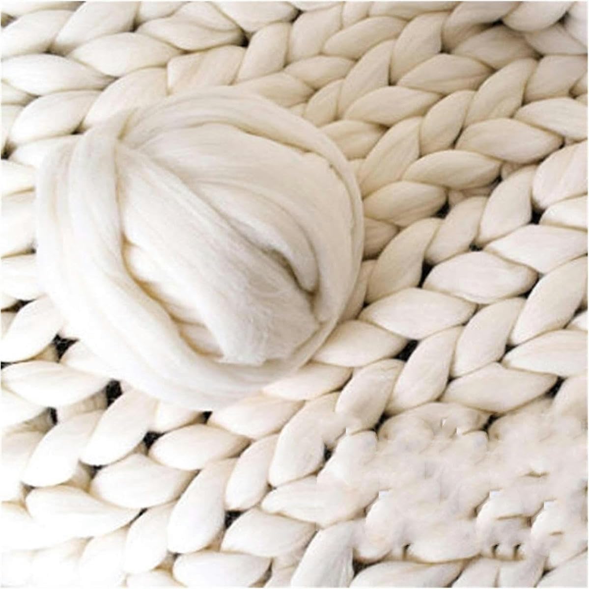 Ovillo de 1000 g/bola de hilo suave para tejer a mano, mantas de punto, hilos gruesos y gruesos, hilo para tejer a mano, crochet, costura, hilo grueso, verde claro