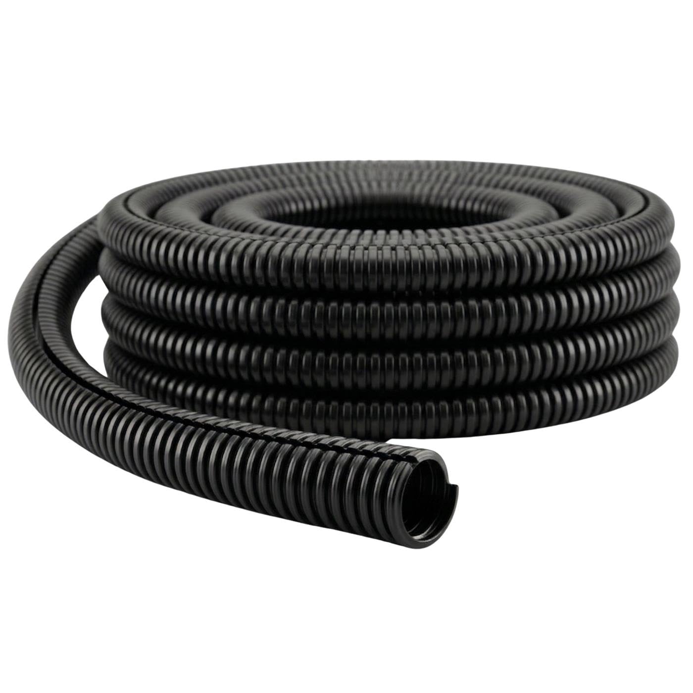 Lumonic 25m Tube ondulé Fendu | Diamètre intérieur 37mm | -40...+125°C | polypropylène ignifugé | Solaire, Câblage Domestique, Véhicule, Armoire électrique