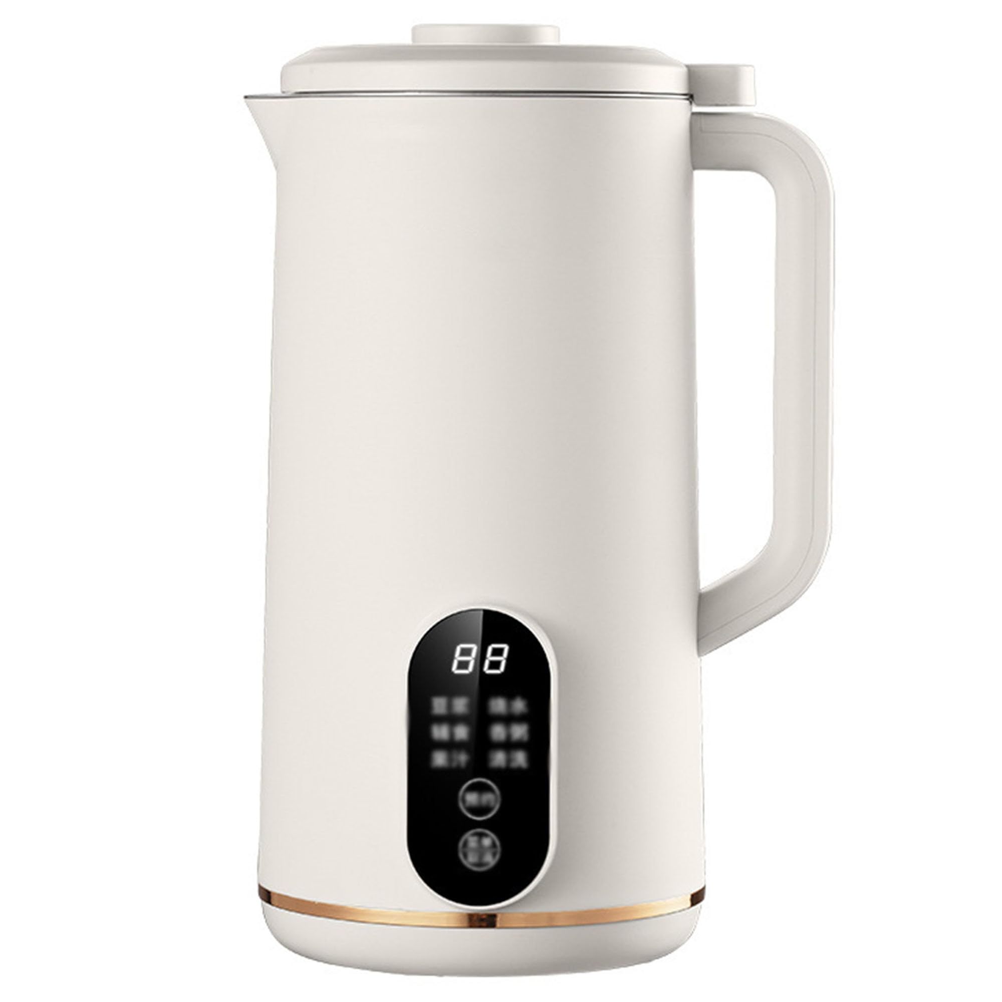 Wandbrecher Sojamilchbereiter, 10 Klingen, 12H Timer/Warmhalten/Auto Clean für Sojamilch, Hafermilch, Milchshake, Saft