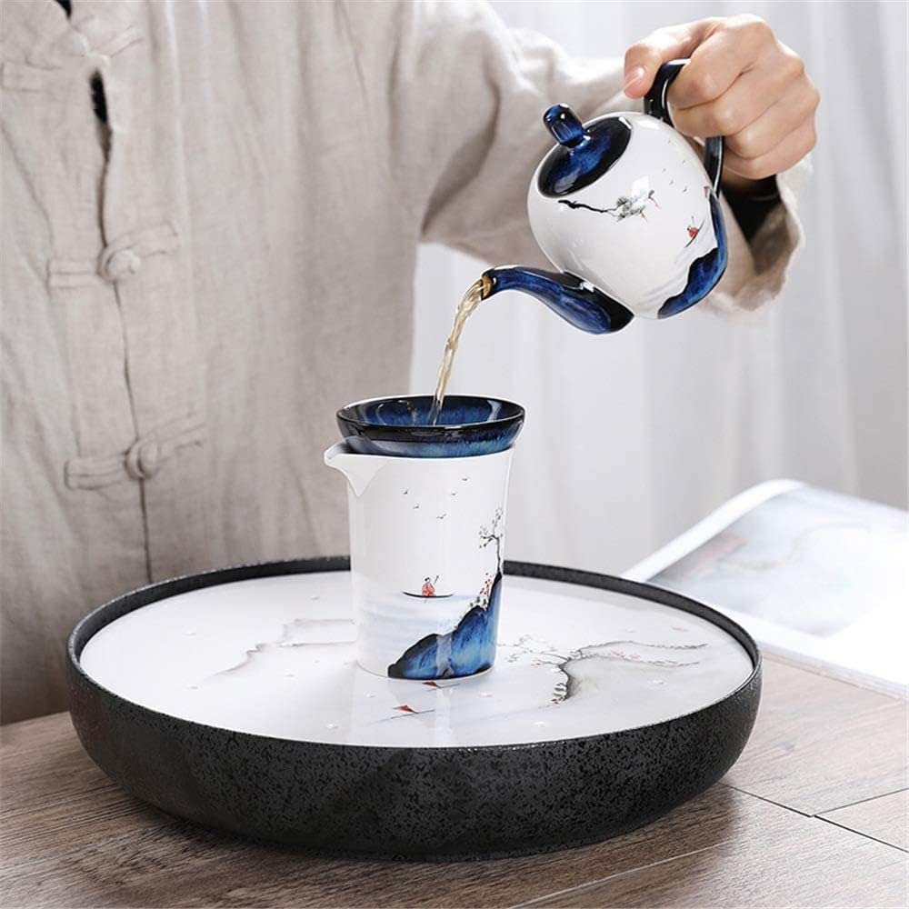 zestaw do herbaty, Zestaw do herbaty filiżanek kawy 10-częściowy zestaw Naczynia napojów Chiński Ceramiczny czajniczek Czajniki Filiżanka Porcelanowy