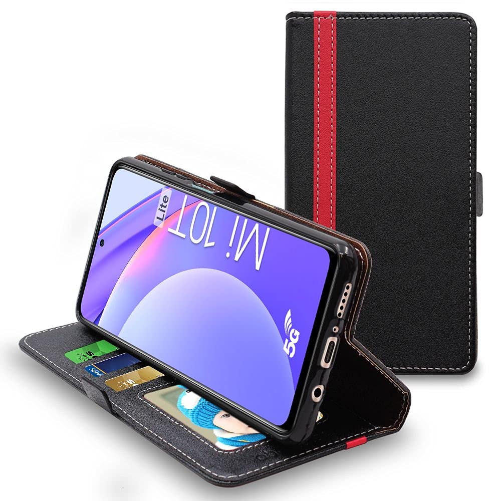 SRISHP Cover per Xiaomi Mi 10T / Xiaomi Mi 10T PRO, Flip Custodia Portafoglio Caso Libro Pelle