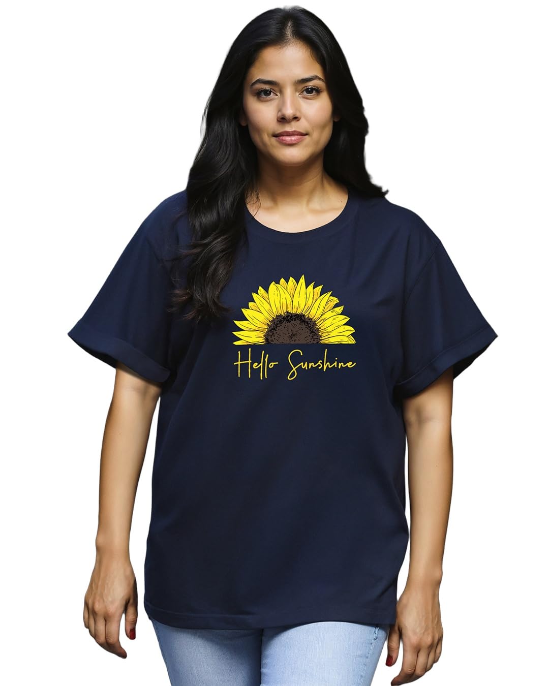 bewakoof Women's Cotton Relaxed Fit Graphic Print Boyfriend Fit Half Sleeve Round Neck T-Shirt-picture-15