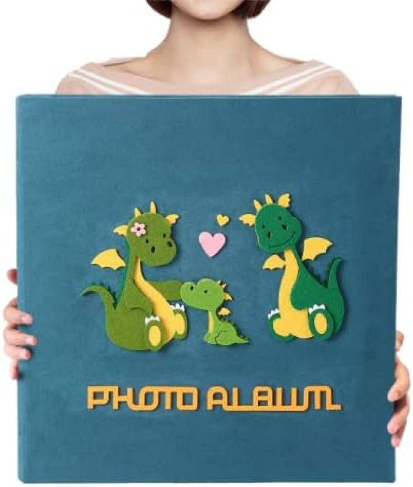 Album fotograficzny dla dzieci, śródmiąższowy album fotograficzny o dużej pojemności, 5 cali, zawierający 1000 zdjęć, wewnętrzna strona z folii PP o wysokiej przepuszczalności., C, 600 arkus