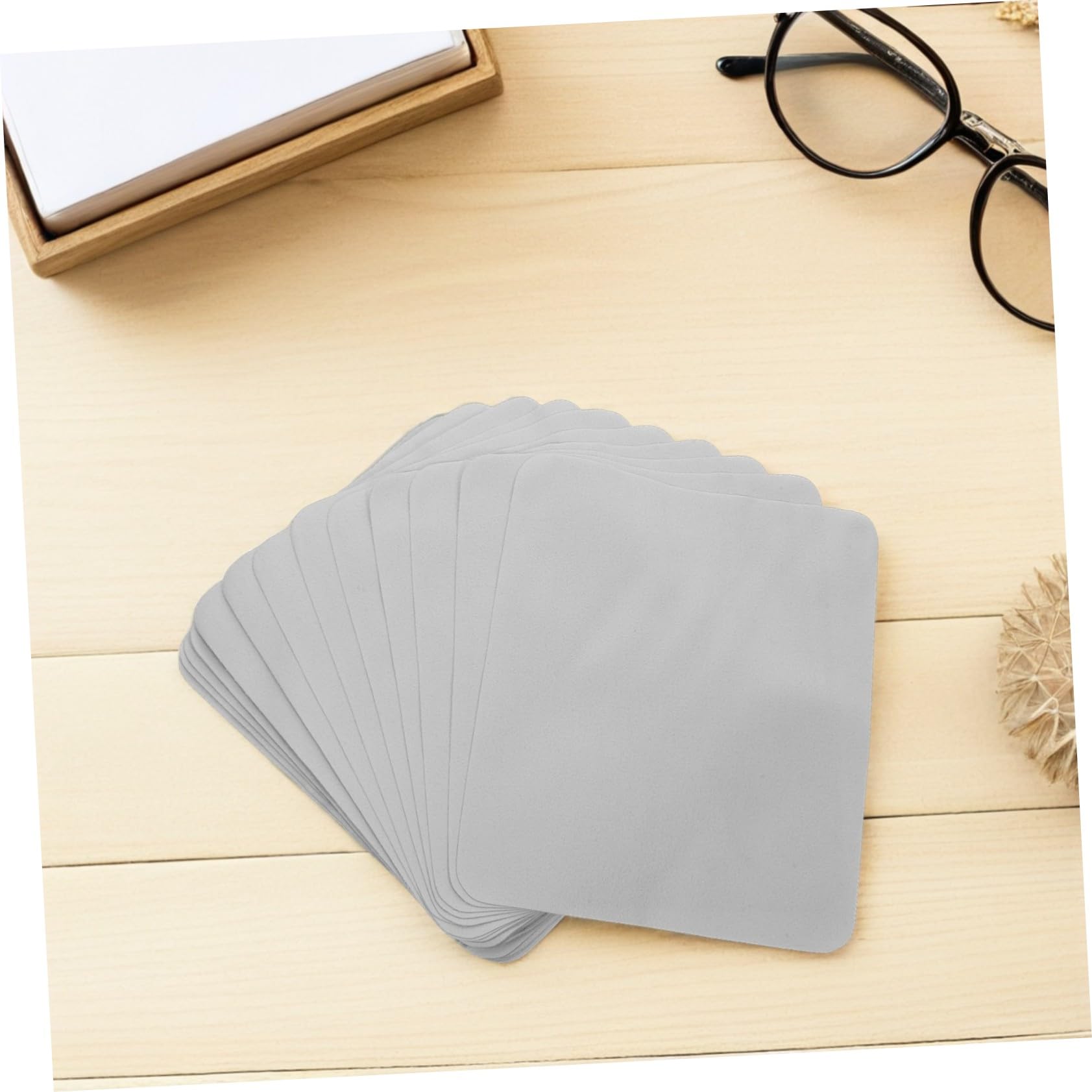 PACKOVE 100pezzi Panno in Microfibra per Lenti dei Occhiali Panno per Pulizia in Microfibra per Vetri Panni per Pulizia per Lenti Panni di Occhiali e Vetri