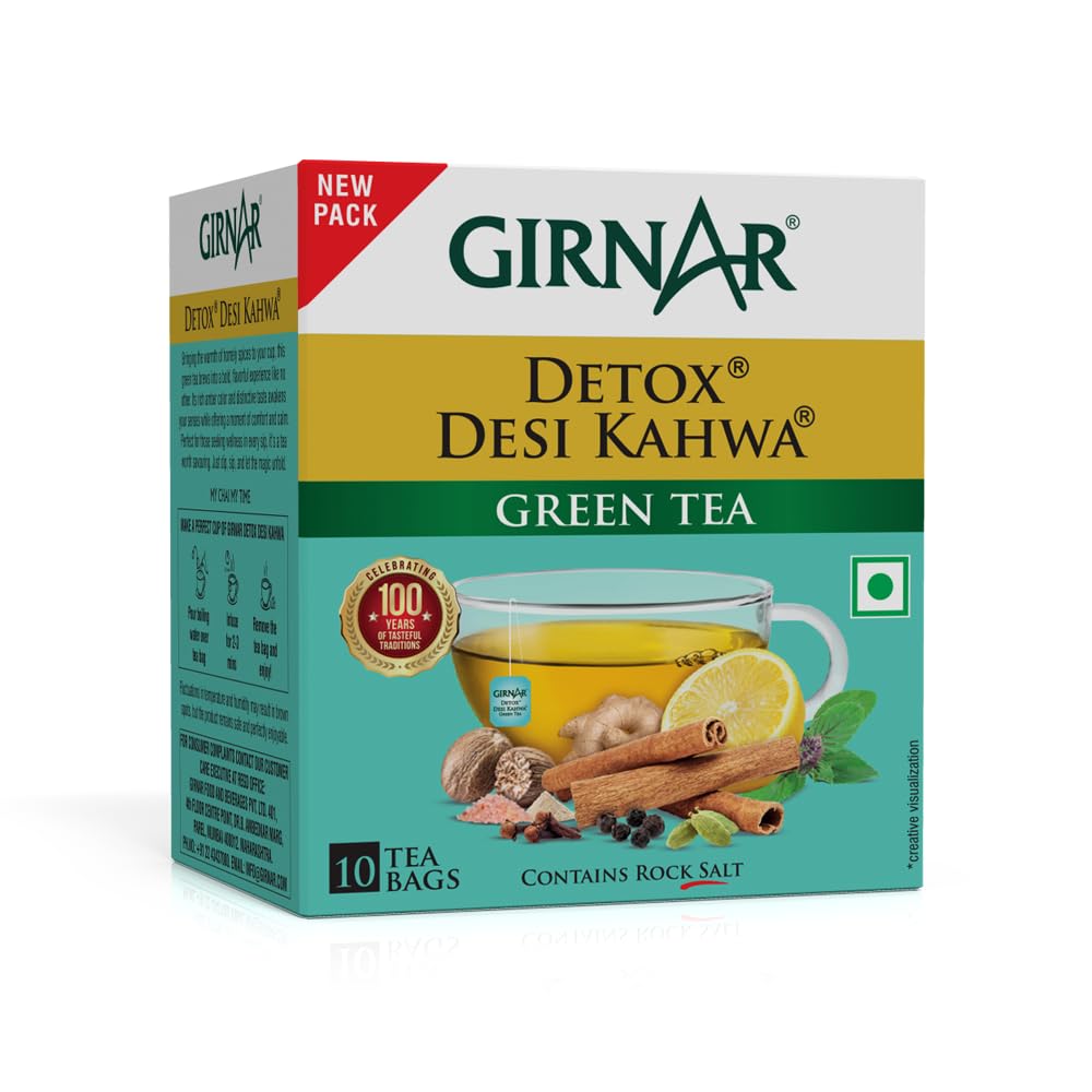 GIRNARDetox Green Tea, 10 Sachet Pack …