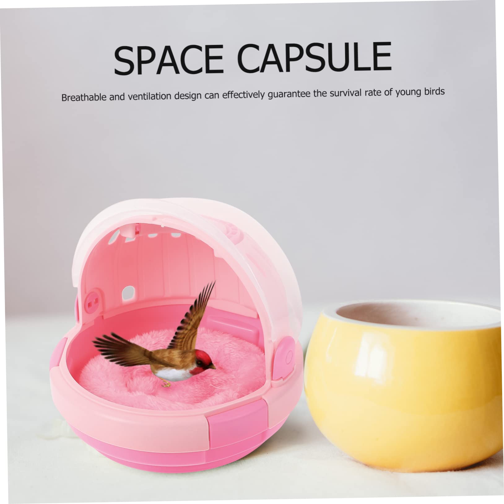 LIOOBO Small Bird Travel Cage Parrot Carrier Easy to Carry Bird Carrier Pad Safe