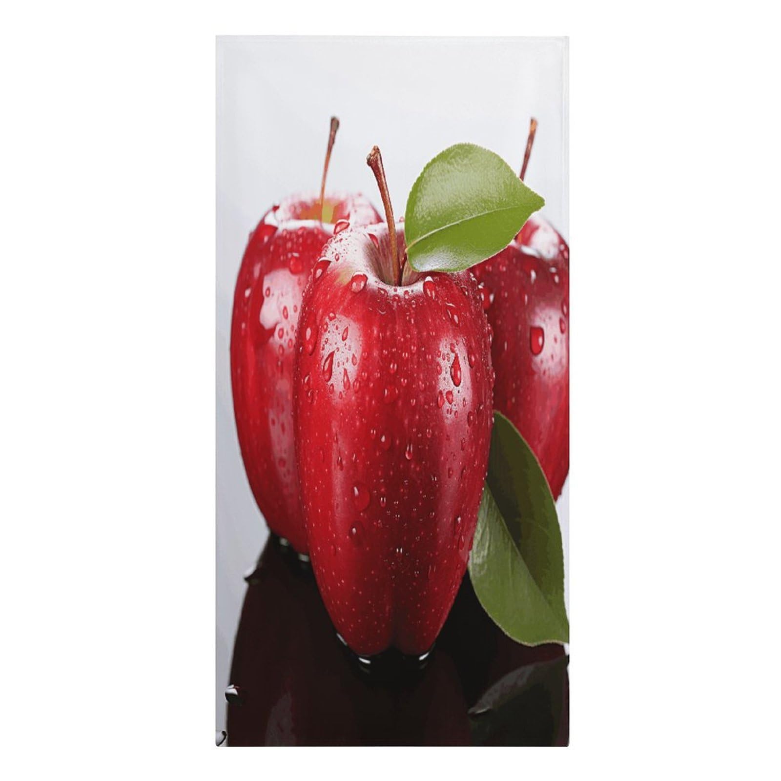 VstaDank Red Apple Fruit Beach Towels 30"x61" Microfiber Super Absorbent Large Bath Towels Cozy Soft Swim Travel Towel Quick Dry Thin Pool Towel Beach Accessories for Outdoor Adult