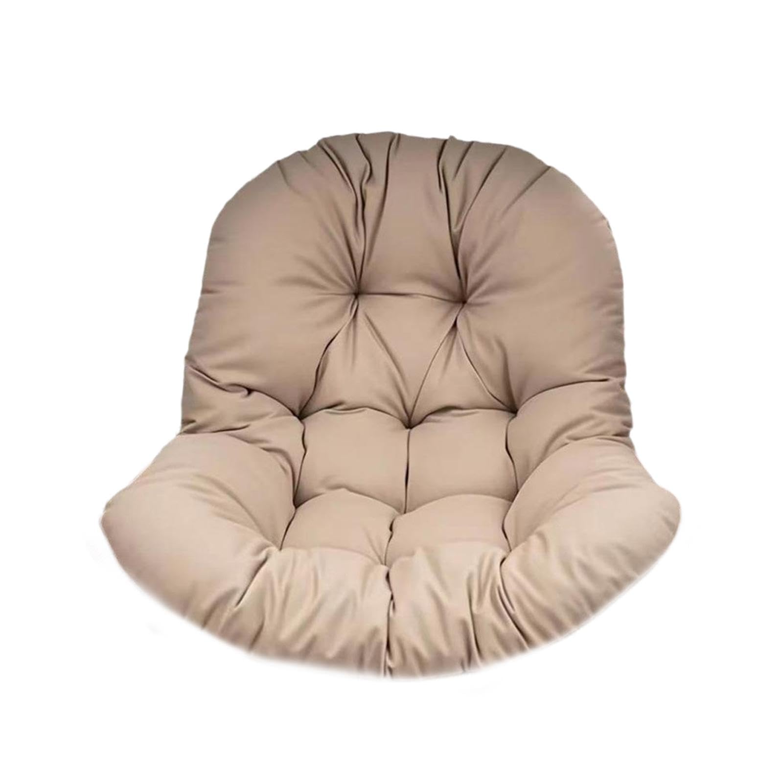 Egg Chair Cushion Soft Washable Basket Chair Cushion for Patio Outdoor Porch Khaki|Chairs|Home Garden-image-4