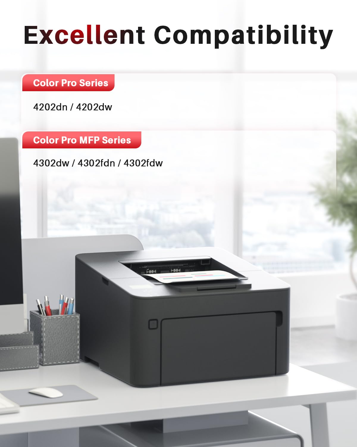 Halloya 220X Toner Compatibile per HP 220X 220A Toner Color Laserjet Pro MFP 4302dw 4302fdw 4202dw 4202dn 4302fdn Nero Ciano Giallo Magenta, W2200X W2201X W2202X W2203X Con Chip 4PK