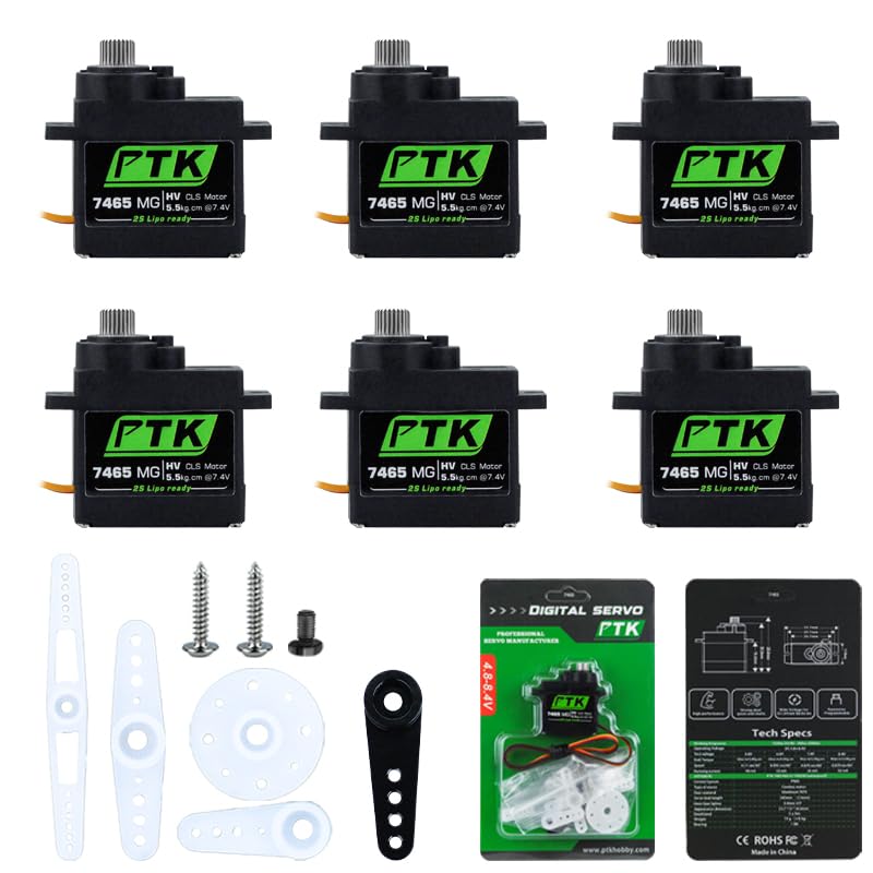 ナオキページ Amazon.com: PTK 7465 MG 13g Micro Digital Servo Metal Gear