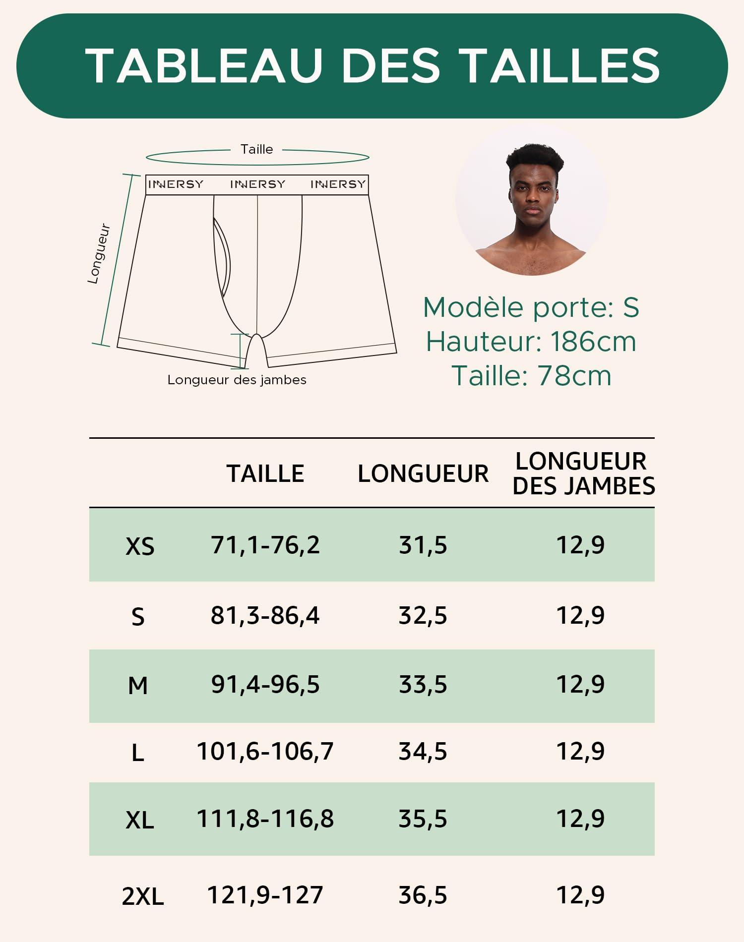INNERSY Calecon Homme Coton Stretch Boxer avec Ouverture sous-vetêments Confortables Lot de 4