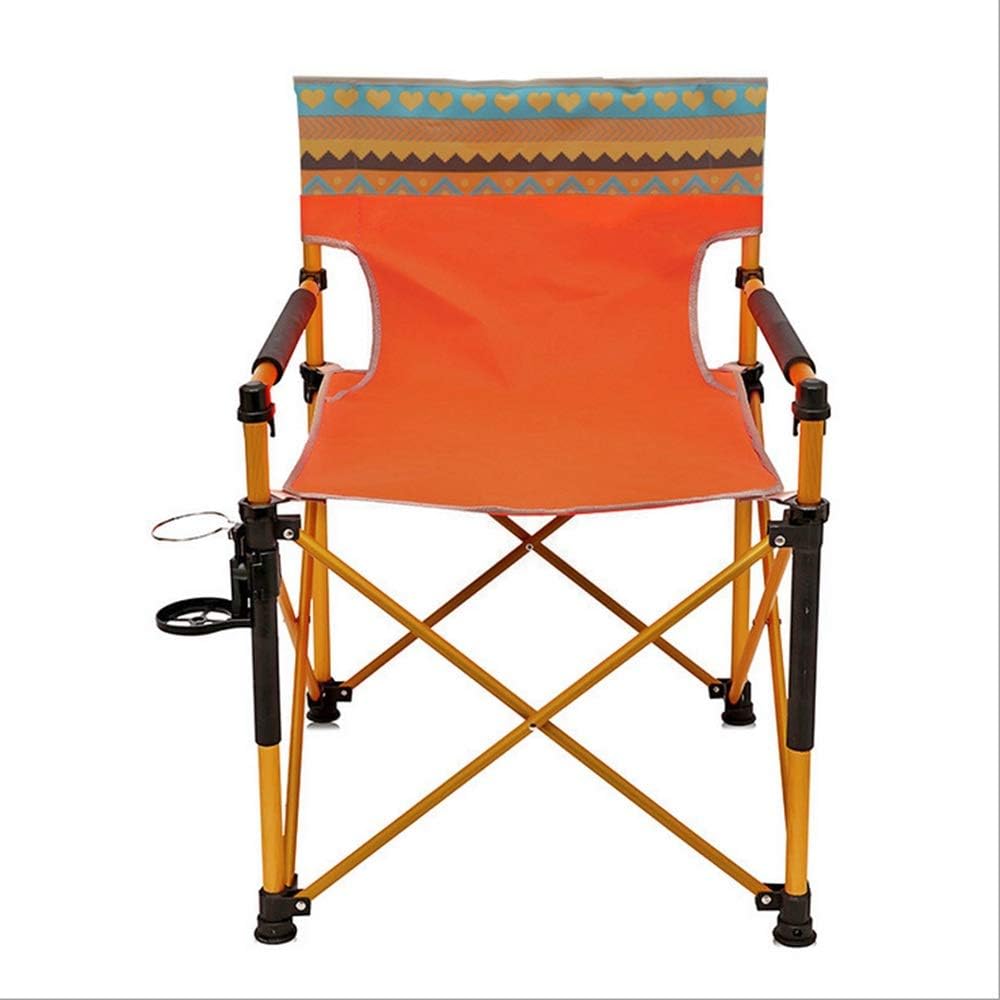 Plegable silla de camping Adecuado para acampar o pescar en una silla de playa plegable de aleación de aluminio, se pliega para adaptarse a la mayoría de los baúles de automóviles Artículos para exter