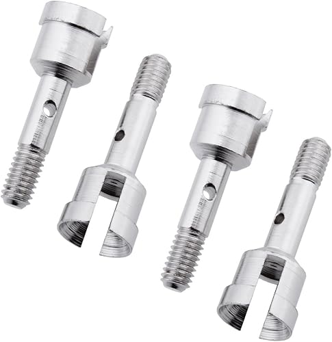 Miniatura 2 de Hobbypark Adaptador hexagonal de rueda de aluminio de 0.276 in a 0.472 in, eje y tuercas de seguridad para Wltoys A949 A959 A969 A979 K929 RC Car