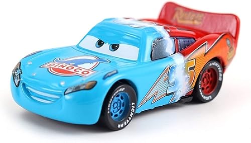 Miniatura 4 de Cars 2 3 - Juguetes de película Lightning McQueen & Mack Hauler Truck Diecast Toy Car 155 vehículos sueltos Racer Toys Car 2 piezas