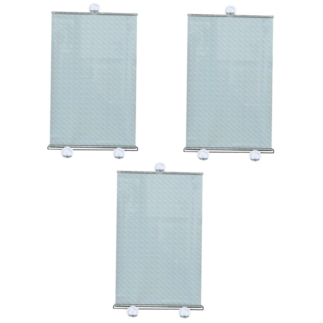 Mikinona 3 Pezzi Tendine Parasole Per Finestrini Auto Con Riavvolgimento Automatico Per Finestrini Laterali 40x60 Cm Argento Uv