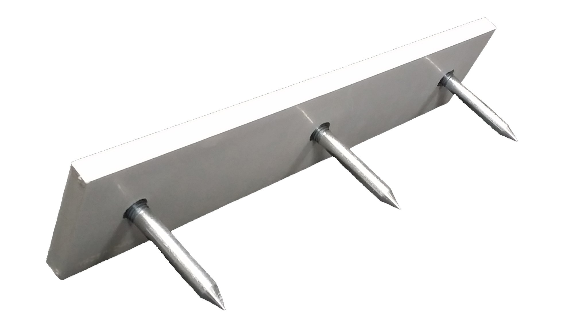 Trigon Sports Official Size Pitcher's Plate, Rubber Pitching Base for Baseball Games, Practice, Skill Camps, Softball Coaching Equipment with 3 Removable Metal Spikes, Size: 6” x 24”