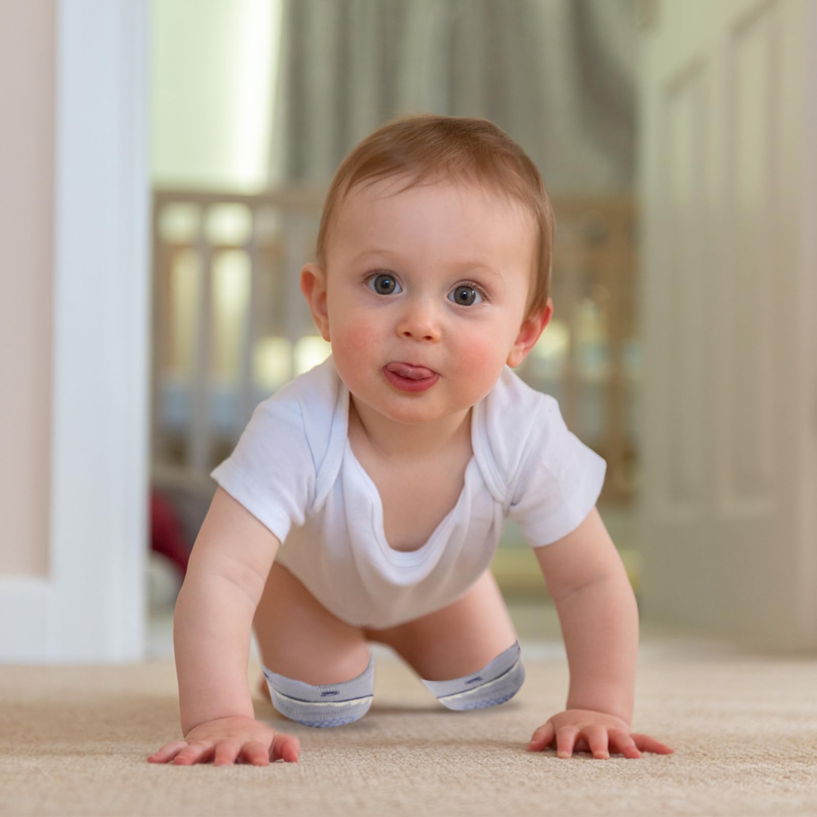 Baby Knieschoner (5 Paar) für Krabbeln, Kleinkinder, Lauflernhilfe, Knieschoner für Jungen und Mädchen, 3 6 12 Monate alte Babys müssen haben