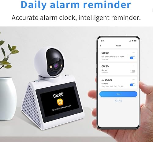 Miniatura 4 de Cámara de seguridad para interiores para el hogar, cámara para mascotas, cámara de video bidireccional con pantalla grande de 4.3 pulgadas, cámara
