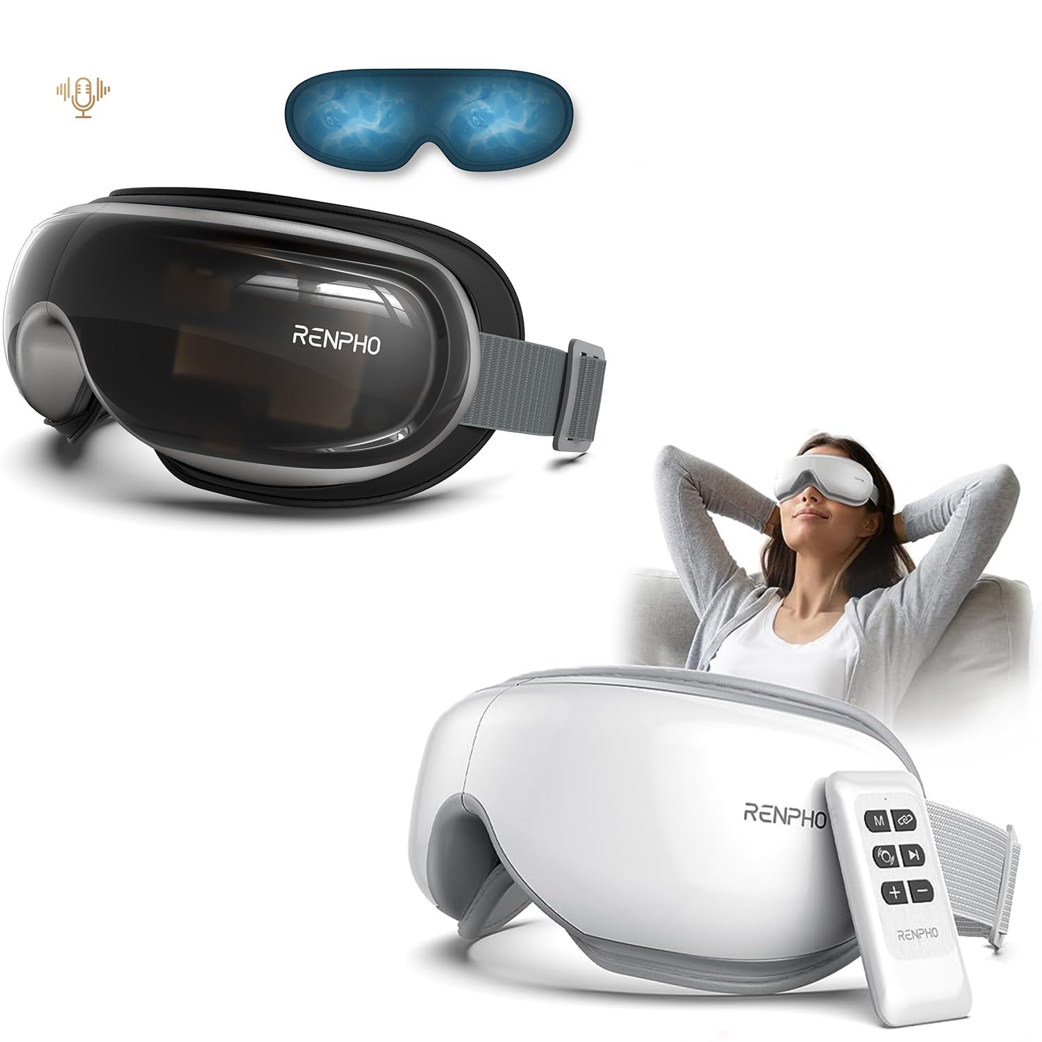 RENPHO Eyeris 3 Eye Massager Eyeris 1 Eye Massager with Remote