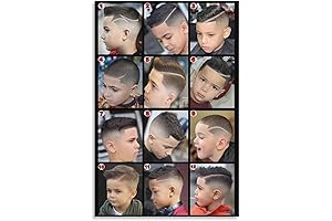AOMACA Barbershop Wall Decoration Posters for Children's Haircuts, Fashion Men's Haircuts, Canvas...