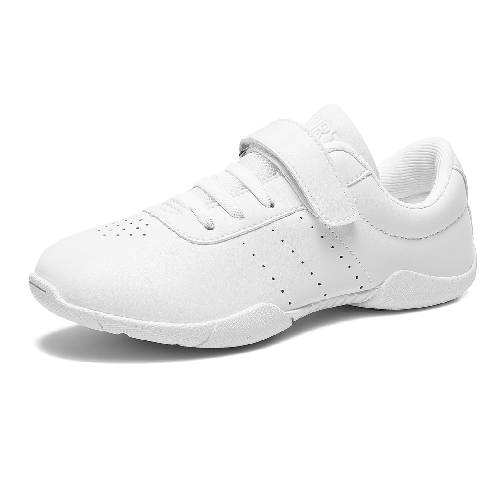 HWJHMX Girls Cheer Shoes White Youth Cheerleading Shoes Dance Athletic Training Breathable Dancing Lightweight Competition Comfortable Sport Sneakers