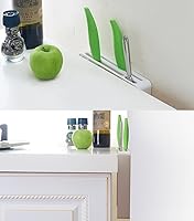 Vista 5 de Vpang - Estante de almacenamiento de plástico para cuchillos de cocina, 4 ranuras